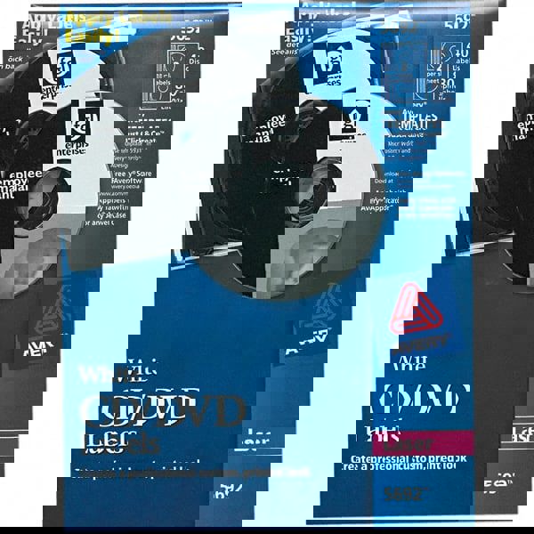 Laser Cd Labels, Matte White, 40/pack